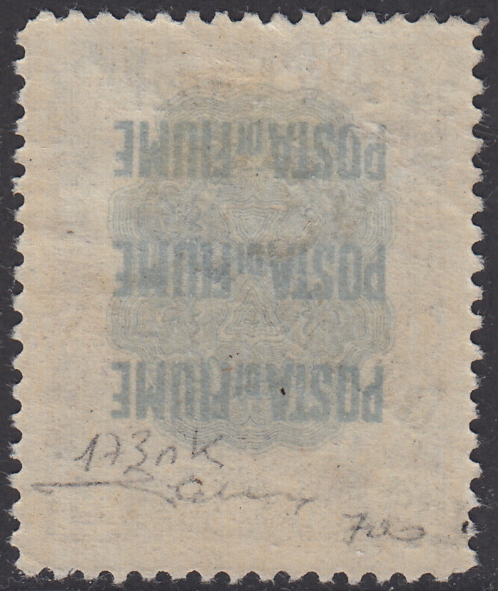 V527 - 1921 - Pro Fondazione Studio soprastampati COSTITUENTE FIUMANA L. 3 bruno grigio con spazio tipografico tra Costituente e Fiumana nuovo con gomma (173nk)