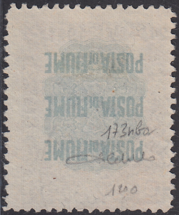 V528 - 1921 - Pro Fondazione Studio soprastampati COSTITUENTE FIUMANA L. 3 bruno grigio "C di Costituente fortemente spostata in alto" usato (173nba)