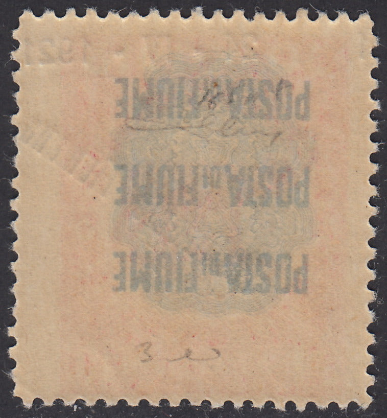 ZZ760 - Hungarian stamp from the Reapers series, 6 blue-green fillers with FUME (instead of FIUME) overprint, new (7d)