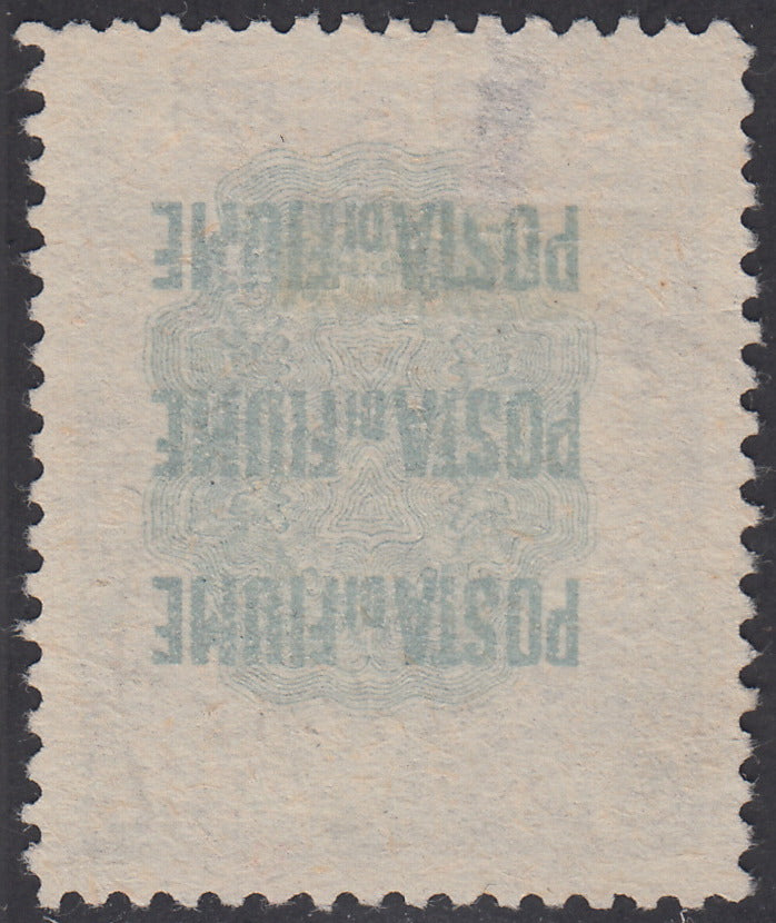 ZZ760 - Hungarian stamp from the Reapers series, 6 blue-green fillers with FUME (instead of FIUME) overprint, new (7d)