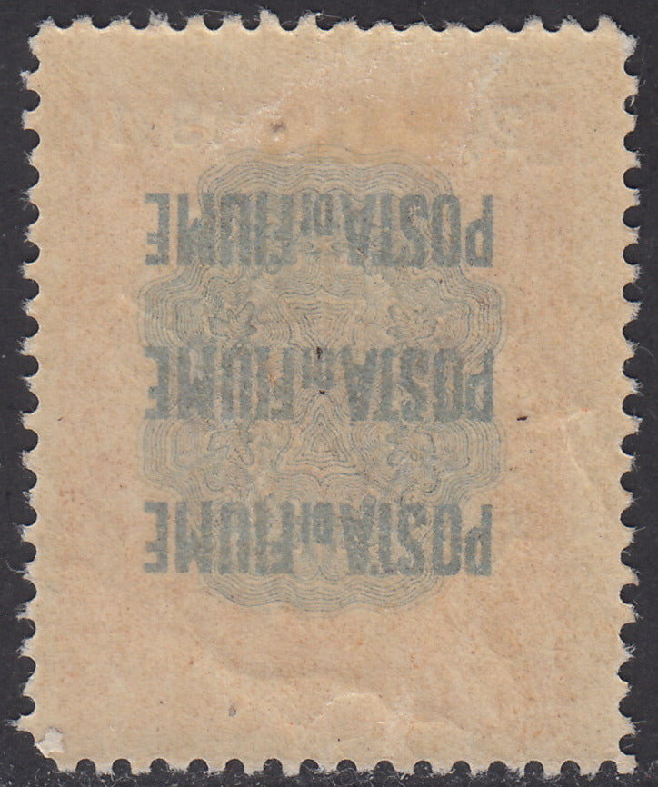 ZZ760 - Hungarian stamp from the Reapers series, 6 blue-green fillers with FUME (instead of FIUME) overprint, new (7d)