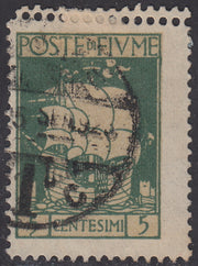 V648 - 1923 - San Vito e Soggetti Vari c. 5 verde con doppia dentellatura orizzontale usato (190k)