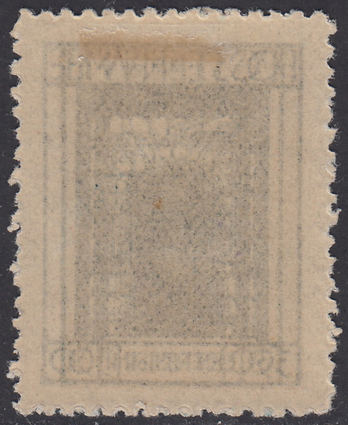 V655 - 1923 - San Vito e Soggetti Vari c. 30 verde azzurro con doppia stampa nuovo con gomma (195b)