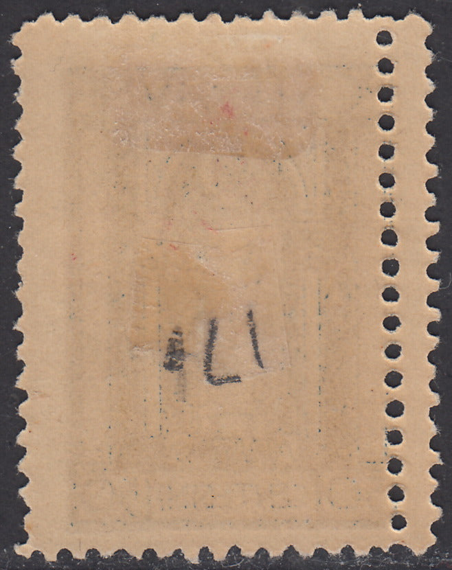 V656 - 1923 - San Vito e Soggetti Vari c. 50 azzurro chiaro con doppia dentellatura verticale nuovo con gomma (196k)