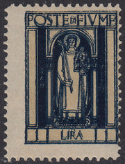 ZZ760 - Hungarian stamp from the Reapers series, 6 blue-green fillers with FUME (instead of FIUME) overprint, new (7d)