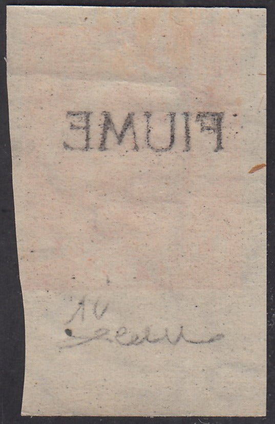 V715 - 1918 - Giornali d'Ungheria (2 filler) arancio con soprastampa a macchina e decalco nuovo con gomma (1i)