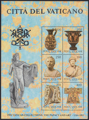 VAT49 - 1983 - Collezioni vaticane d'Arte in america, prima serie, foglietto da sei esemplari nuovo gomma integra (5)