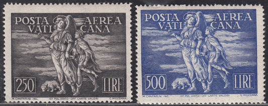 Vat5 - 1948 - Posta Aerea, "Arcangelo e Tobiolo" serie completa nuova con gomma integra (A16/17)