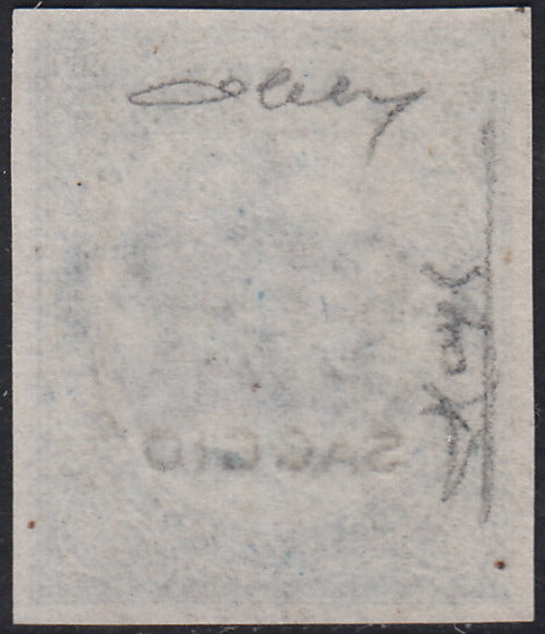 PV1976 - 1862 - Perforated issue c. 10 orange bistro used on small fragment (1g).