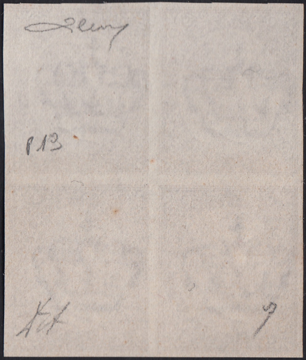 PV1976 - 1862 - Perforated issue c. 10 orange bistro used on small fragment (1g).