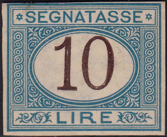 PV1976 - 1862 - Perforated issue c. 10 orange bistro used on small fragment (1g).