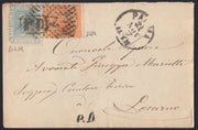 CG46 - 1879 - Issue De La Rue Turin edition c. 30 dark brown on letter from Camogli to Costantiopoli 11/8/78 (T19)