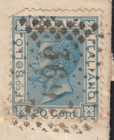 CG46 - 1879 - Issue De La Rue Turin edition c. 30 dark brown on letter from Camogli to Costantiopoli 11/8/78 (T19)