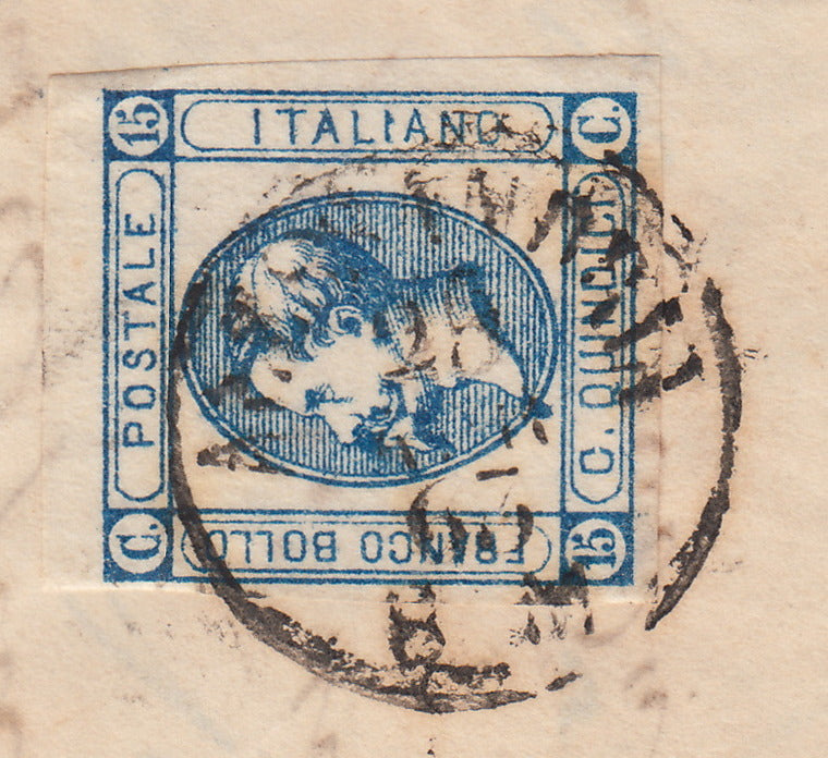 1862 - Effigy of Vittorio Emanuele II facing right, c. 80 dark orange yellow comb-pierced, used (4b)