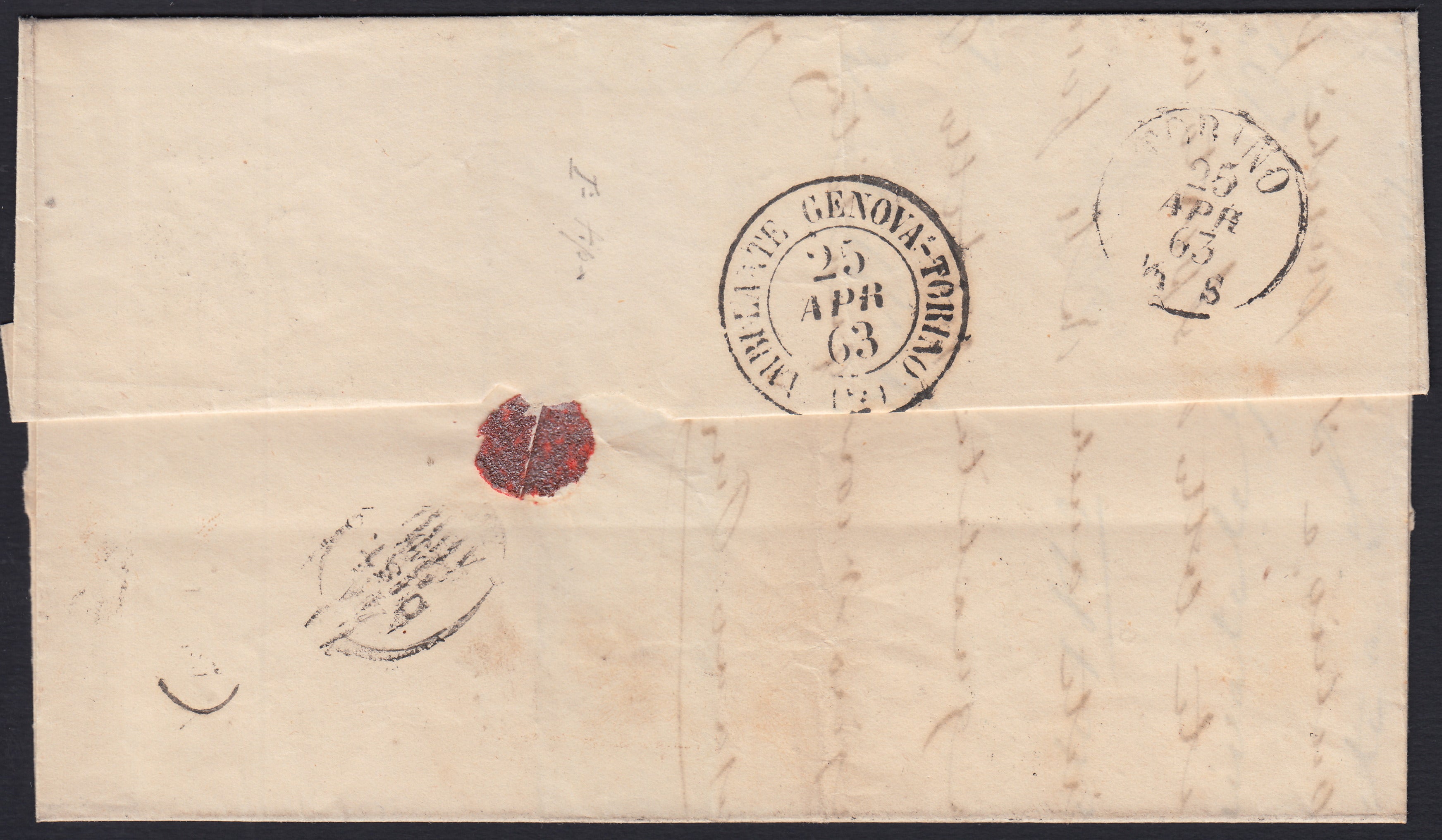 1862 - Effigy of Vittorio Emanuele II facing right, c. 80 dark orange yellow comb-pierced, used (4b)