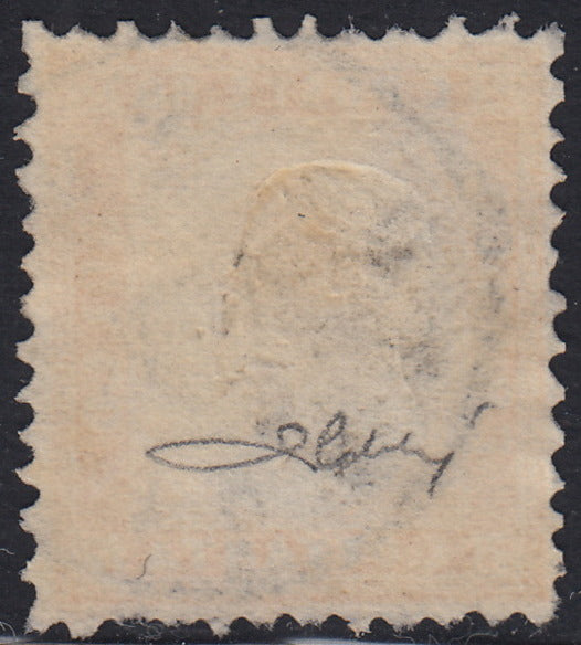 VEII37 - 1862 - Perforated issue, c. 80 yellow orange used with Milan postmark (4).