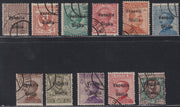 VG11 - 1918/19 - Francobolli d'Italia soprastampati, "VENEZIA GIULIA", serie completa di 11 valori usati (19/29) (Copia)