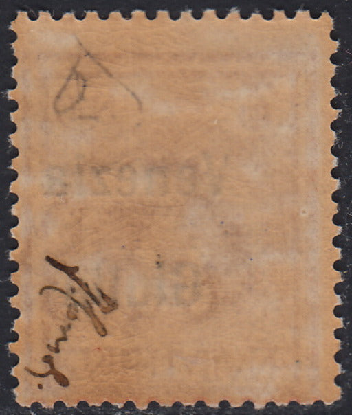 VG16 - 1918 - Floreale, c. 2 rosso bruno con soprastampa capovolta "Venezia Giulia" nuovo con gomma originale (20a)