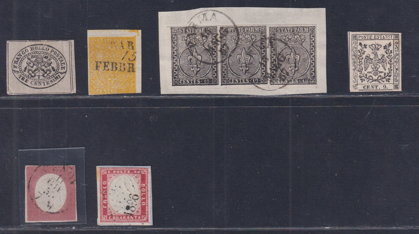 1859 - 1 brown olive grain II table paper of Naples new with original gum (4b) 