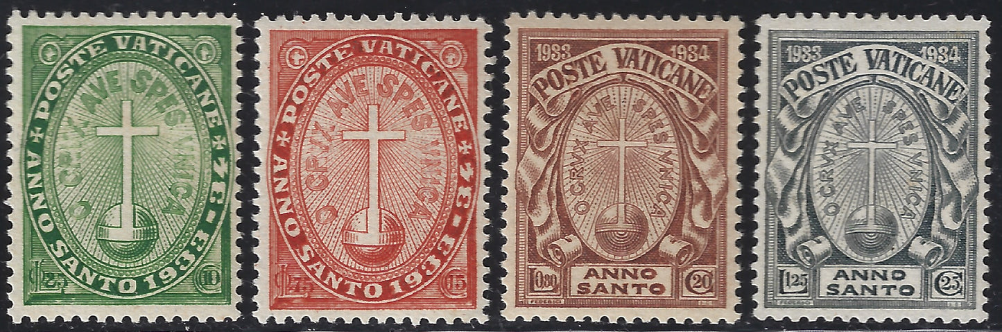 Vat12 - 1933 - Extraordinary Holy Year, complete set of four new values ​​with intact rubber (15/18)