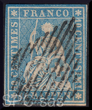 France, Ceres serrata not serrata, c. 30 brown horizontal pair on letter from Thessaloniki to Livorno 3/1/1873