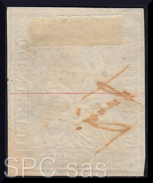 France, Ceres serrata not serrata, c. 30 brown horizontal pair on letter from Thessaloniki to Livorno 3/1/1873