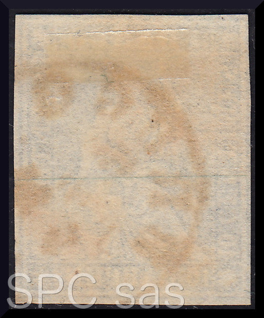 Y220 - 1854/62 - Strubel, Helvetia seduta, 10 rappen azzurro usato (27)