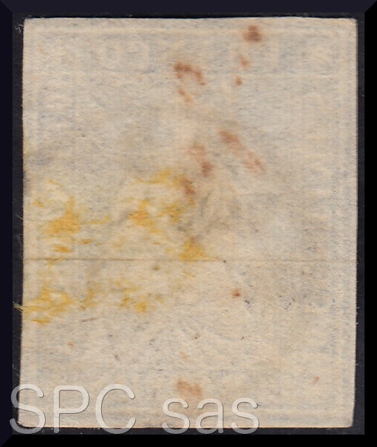 Y224 - 1854/62 - Strubel, Helvetia seduta, 10 rappen azzurro usato (27)