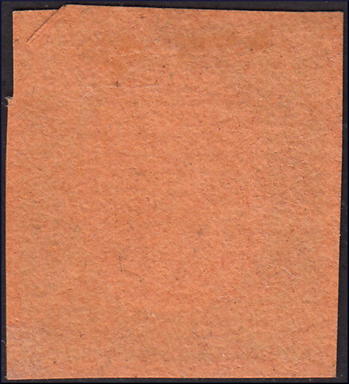 SARD261 - 1854 - III issue c. 20 gold, color proof of the II composition, new, not gummed (P37a)