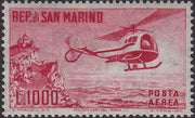 BM20_683 - 1961 - Airmail, Helicopter, 1000 lire red used (138).
