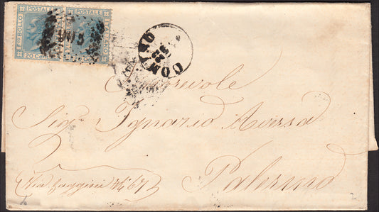 CG46 - 1879 - Issue De La Rue Turin edition c. 30 dark brown on letter from Camogli to Costantiopoli 11/8/78 (T19)