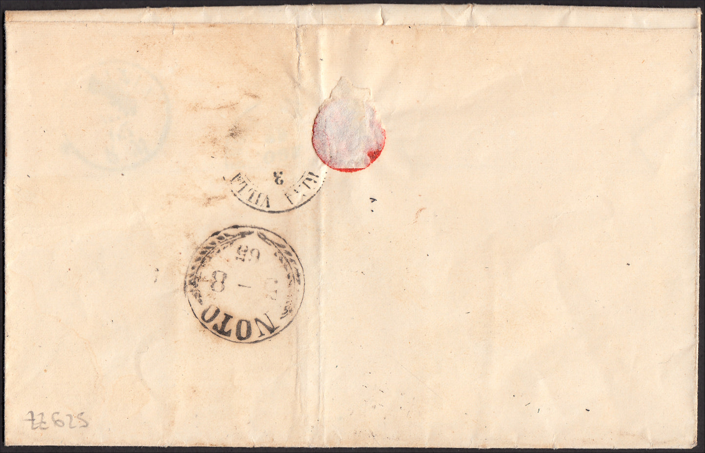 CG46 - 1879 - Issue De La Rue Turin edition c. 30 dark brown on letter from Camogli to Costantiopoli 11/8/78 (T19)