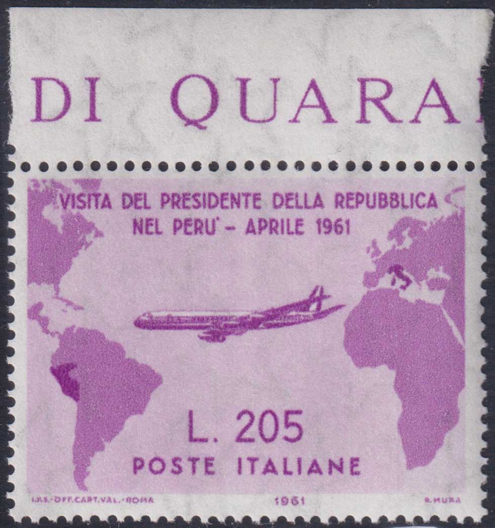 REP34 - 1948 - Filigrana rueda alada, Santa Caterina juego completo de PO + PA gomas nuevas intactas (574/77 + A146/7)