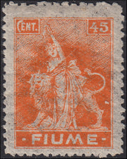 Fiume719 - 1919 - Allegory, Fiume Postage Label, complete set of eight mint values with original gum (49/56)