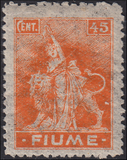 Fiume719 - 1919 - Allegory, Fiume Postage Label, complete set of eight mint values with original gum (49/56)