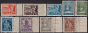 Fiume719 - 1919 - Allegory, Fiume Postage Label, complete set of eight mint values with original gum (49/56)