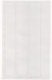 Striscia in plastica particolare, apposita per francobolli, per ricavare taschine trasparenti.