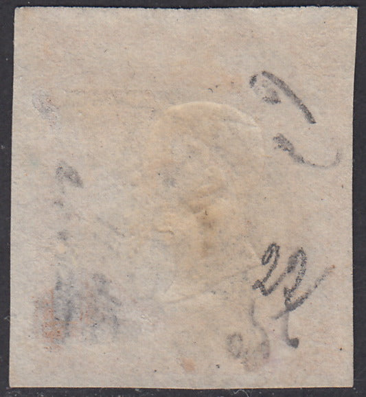 1861 - 10 grain orange used, slight defects (22). Cheap.