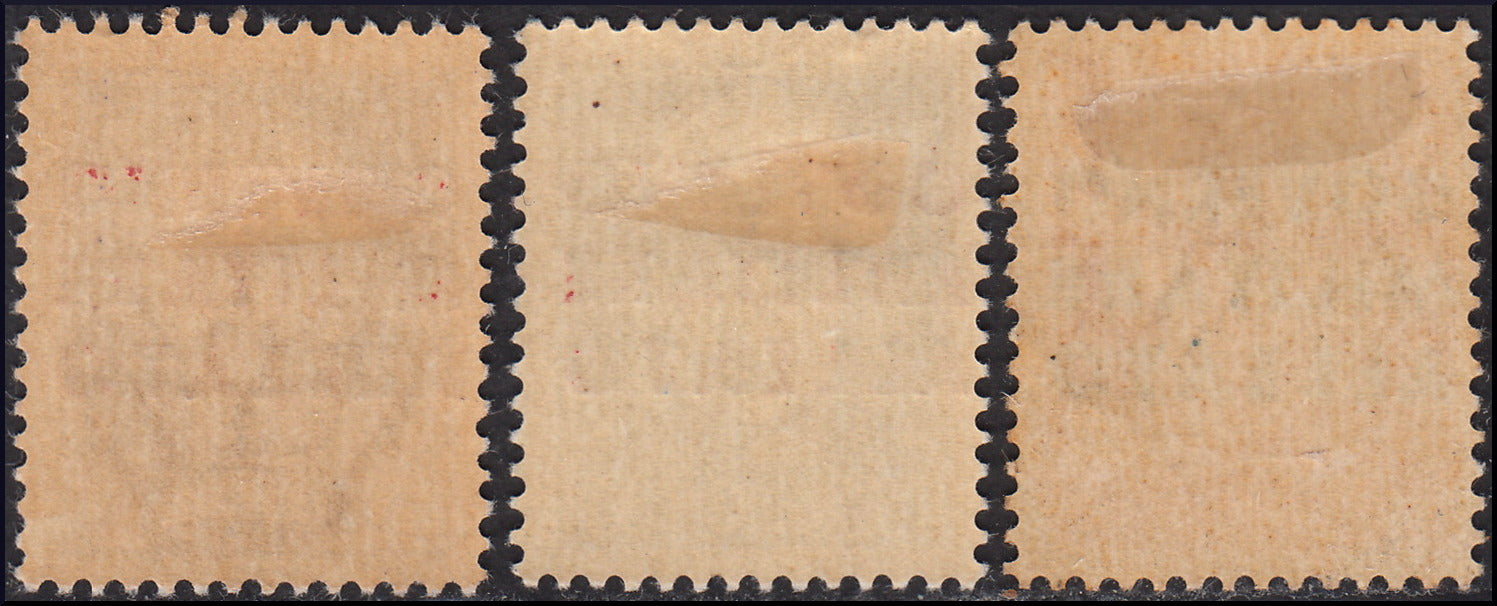 Occupazione Anglo-Americana di Napoli, serie completa di tre valori (10/12) nuova TL