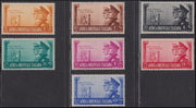 Colonie Italiane, Africa Orientale Italiana Fratellanza d'armi serie di 7 valori di P.O. + uno di P.A. (34/40 + A21) nuova con gomma integra
