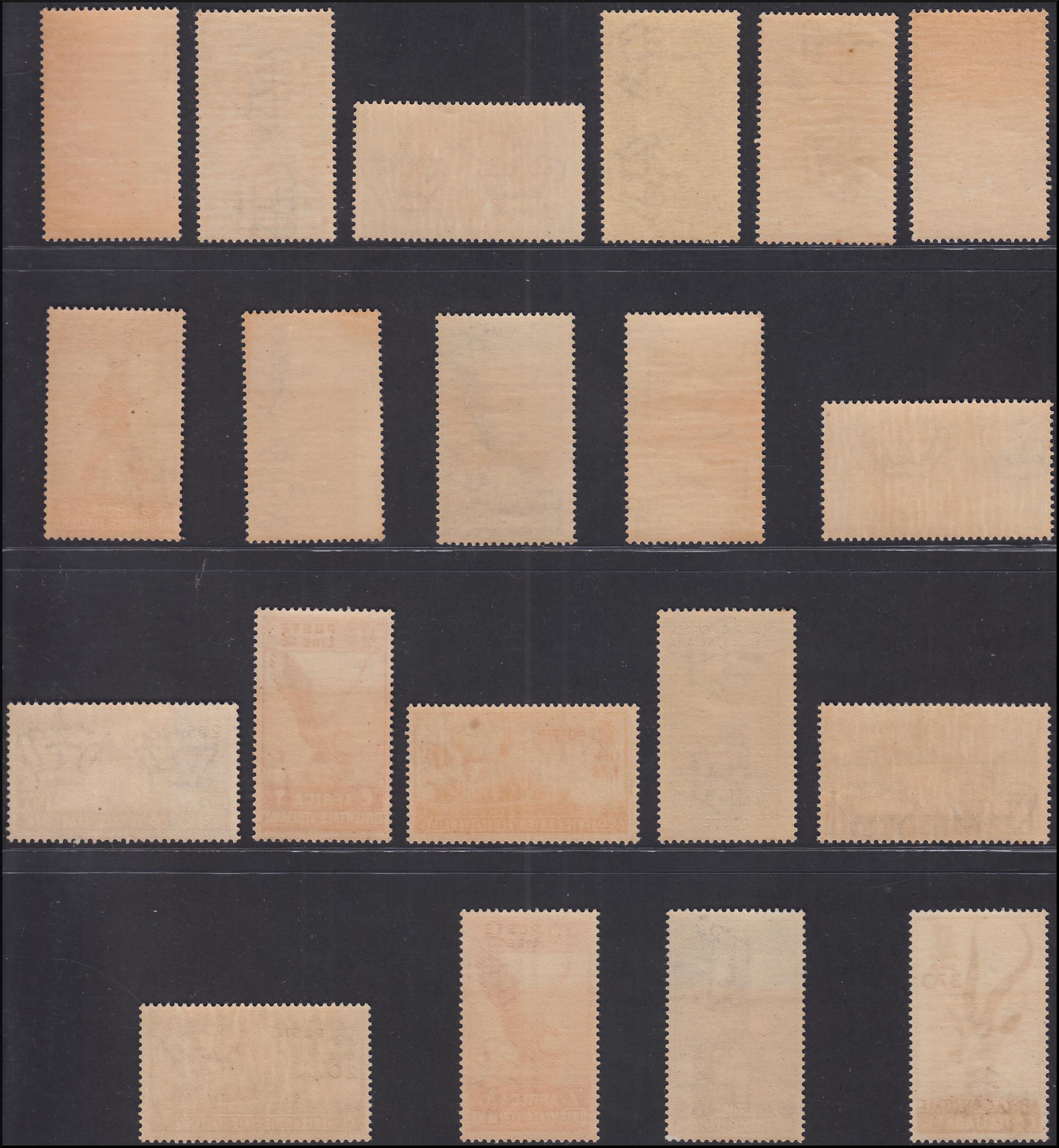 Italian colonies, Italian East Africa various subjects, series of 20 values ​​of PO + 13 PA + 2 expressed (1/20 + A1/13 + E1/2) new inetgra. 