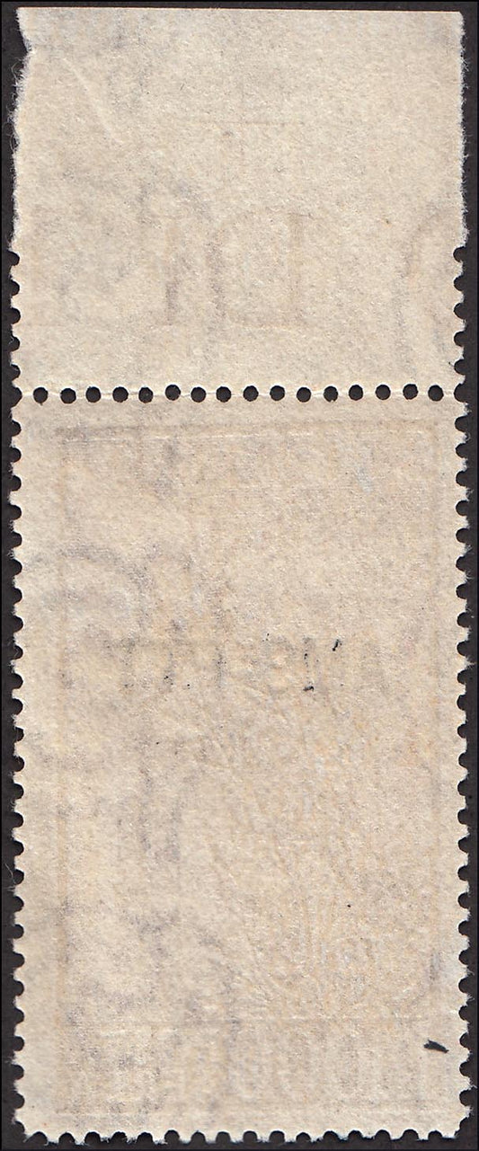 Posta Aerea, L. 1000 bruno rosso Campidoglio con soprastampa AMG - FTT dentellatura 14 x 13 3/4 (26A) Nuovo integro