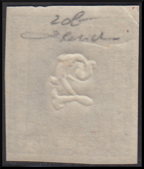 Regno di Sardegna 1861 - Stampati, c. 2 grigio verdastro nuovo con gomma integra (20b)