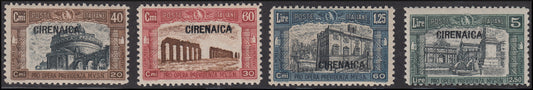 Italian Colonies, Cyrenaica Milizia I series of four new values ​​(38/41) with intact rubber