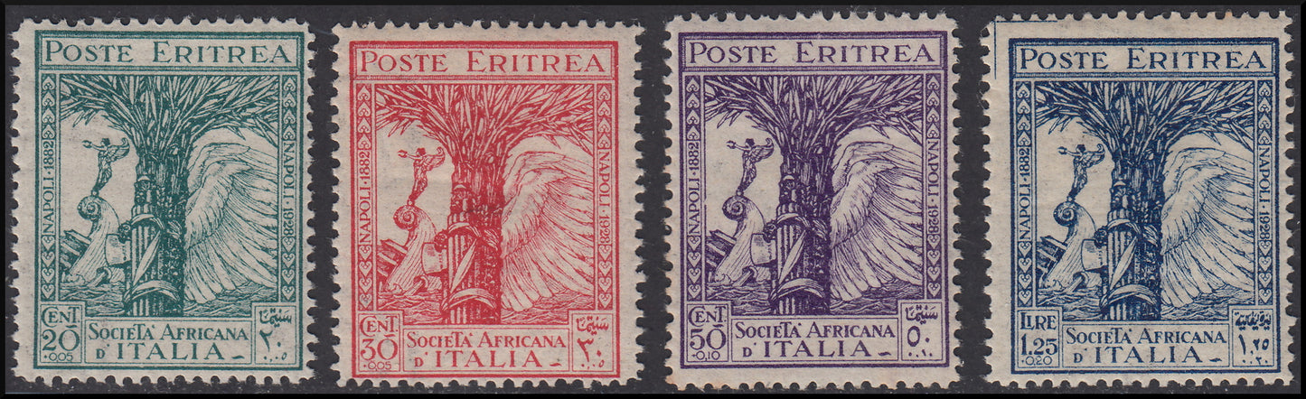 Italian Colonies, Eritrea Pro Società Africana d'Italia complete set of four values ​​* (132/5)