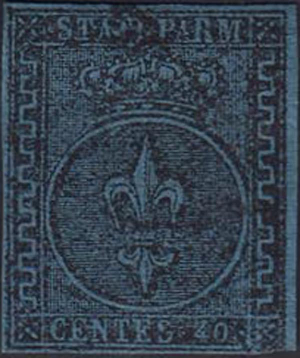 Occasion - 1st issue Duchy of Parma c. 40 light blue used (5)