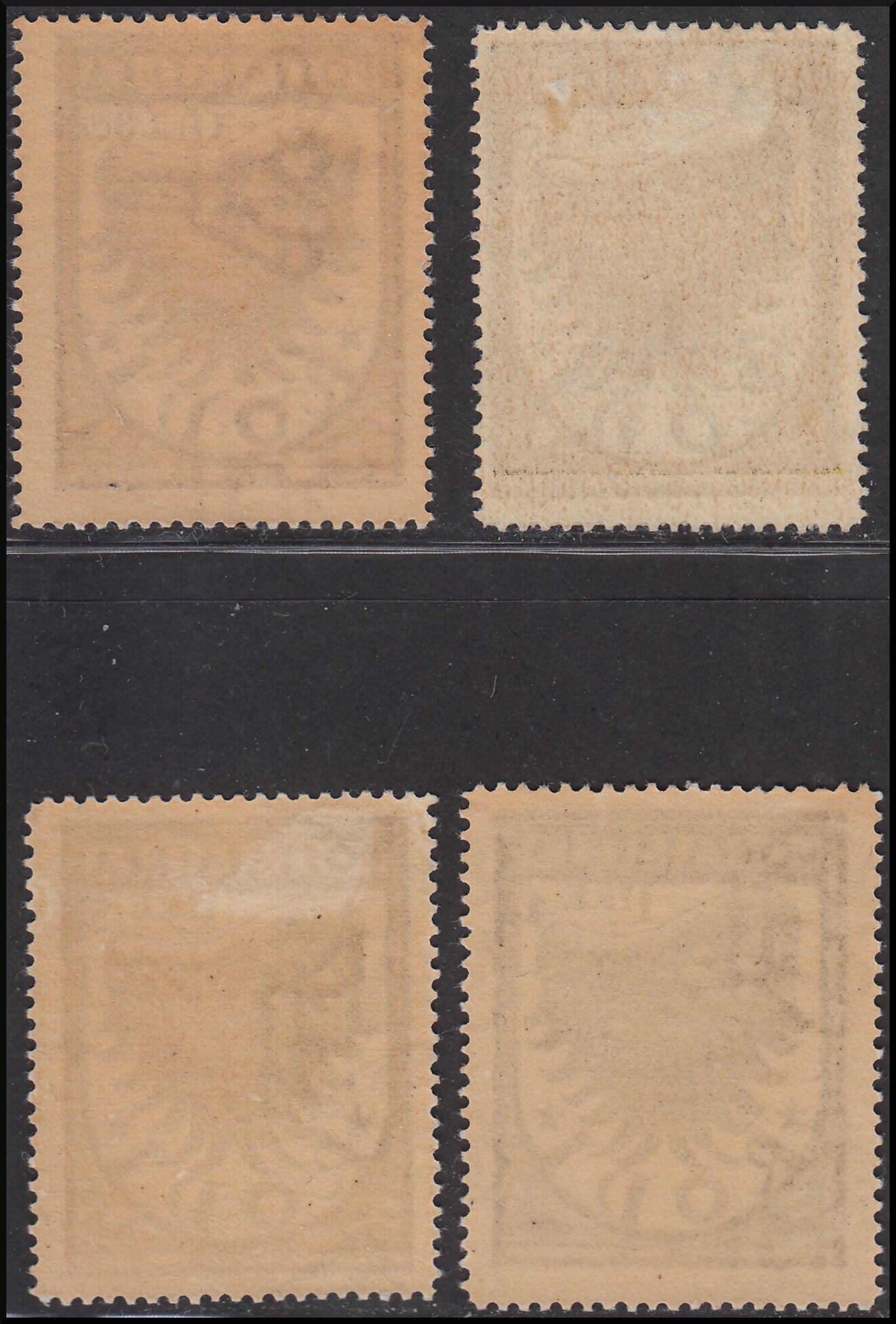 Colonias italianas, Egeo, emisiones generales, ala estilizada, serie completa de 4 sellos, 1ª edición* (30/33) 