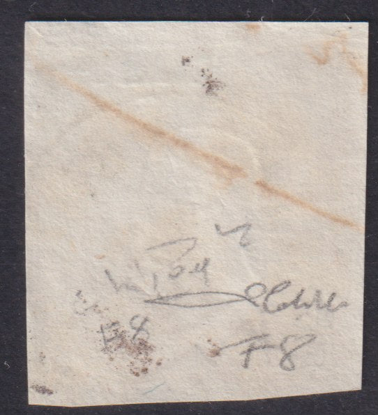 1861/62 - 10 grana orange, fake to serve the second type effigy "C" used (F8).