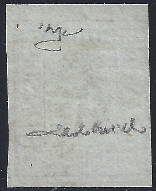 F2-33 - 1859 - Figure in a rectangle, proof of the light gray 8 baj with evident double sampa new not gummed (P6a).