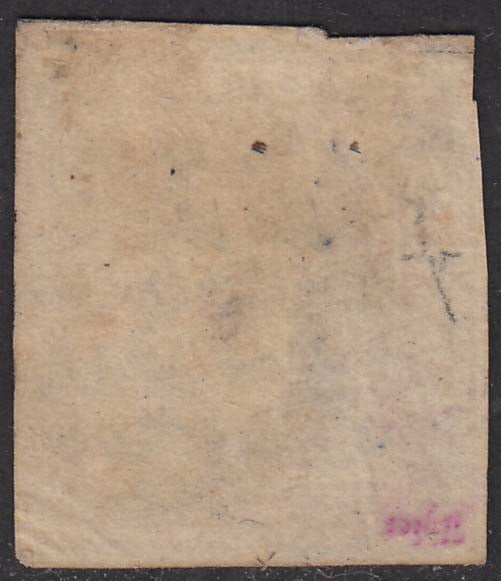 1851 - Effigie di Vittorio Emanuele II volta a destra, I emissione c. 40 lilla rosa (3c) usato con muto a rombi